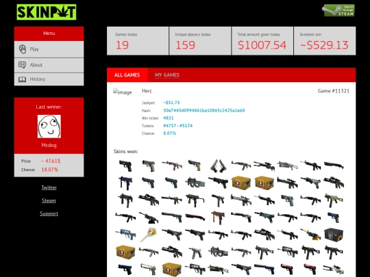 history/1 screenshot