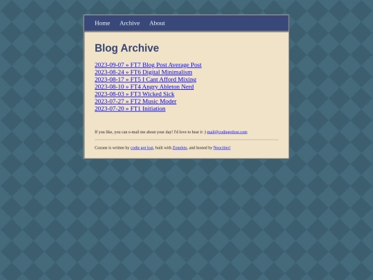 archive screenshot