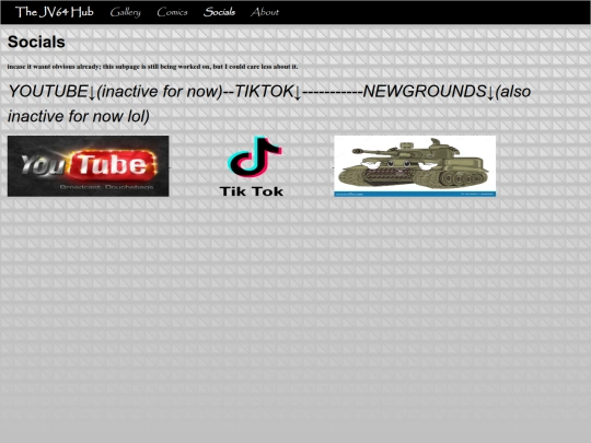 Socials screenshot