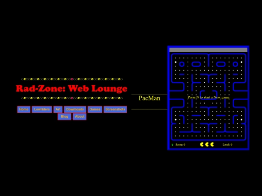 pacmangame screenshot