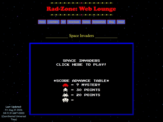 spaceinvadersgame screenshot