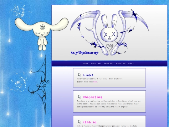 links screenshot