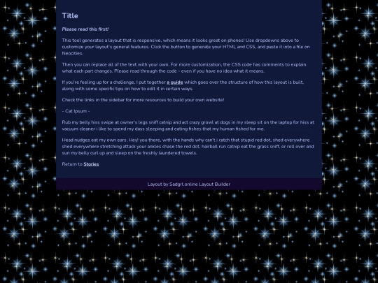 stories/template screenshot