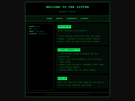 home screenshot