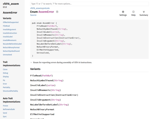 cfd16/wiki/cfd16_assem/error/enum.AssemError screenshot