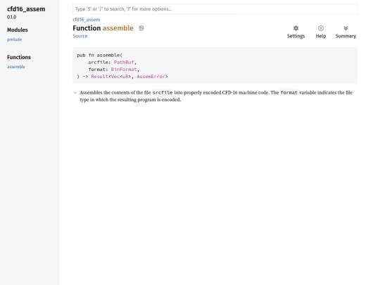 cfd16/wiki/cfd16_assem/fn.assemble screenshot
