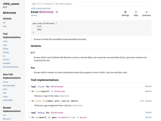 cfd16/wiki/cfd16_assem/parse/enum.BinFormat screenshot