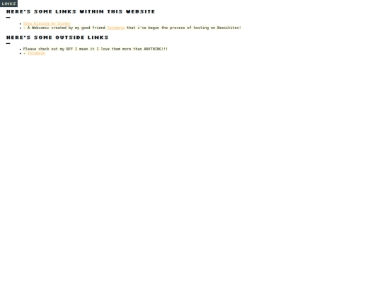links screenshot