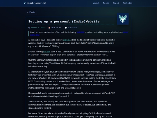 posts/setting-up-a-personal-indie-website screenshot