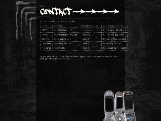 contact screenshot
