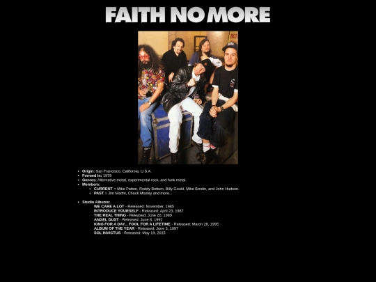 faithnomore screenshot