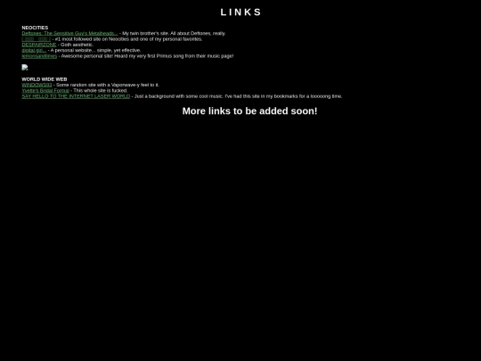 links screenshot