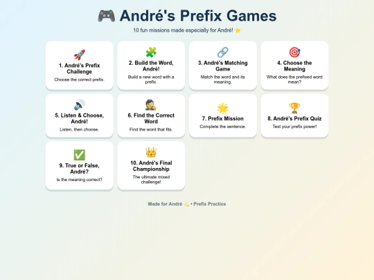 André /indexw  screenshot