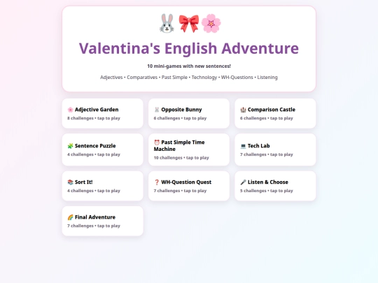 Valentina/Valentina_English_Adventure screenshot
