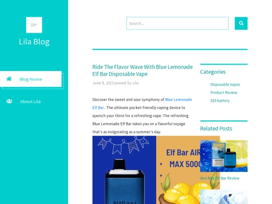 Ride-The-Flavor-Wave-With-Blue-Lemonade-ElfBar-Disposable-Vape screenshot