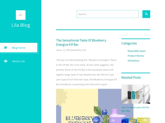 The-Sensational-Taste-Of-Blueberry-Energize-Elf-Bar screenshot