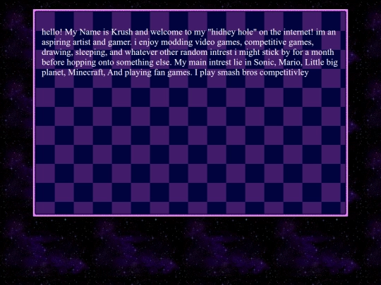aboutme screenshot