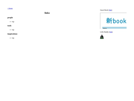 links screenshot