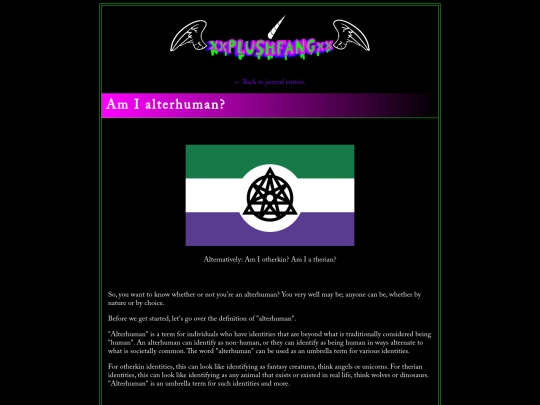 journalentry/amialterhuman screenshot