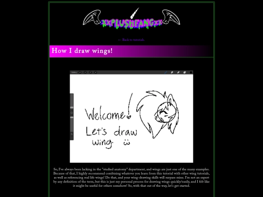 tutorial/howidrawwings screenshot