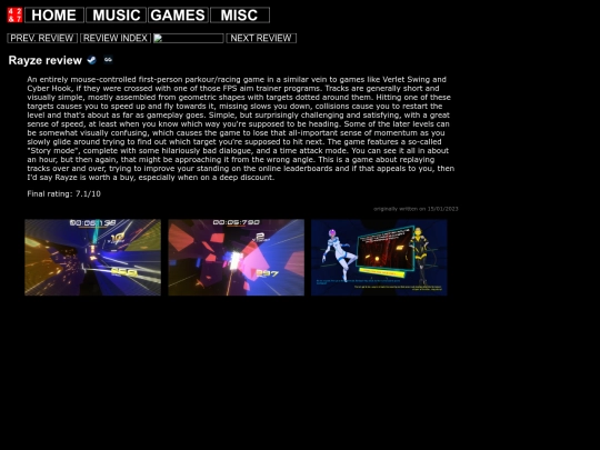 videogames/rayze screenshot