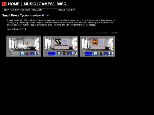 videogames/small_press_tycoon screenshot