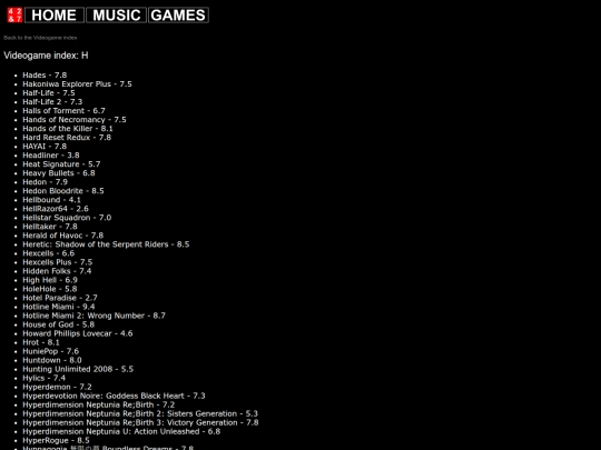 videogames/vgindex/vgindex_h screenshot