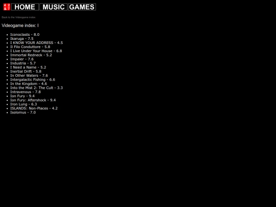 videogames/vgindex/vgindex_i screenshot