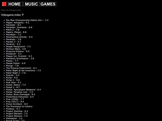 videogames/vgindex/vgindex_p screenshot