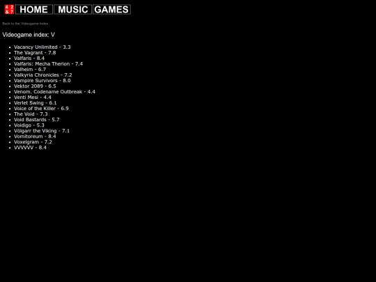 videogames/vgindex/vgindex_v screenshot