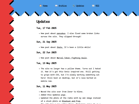 pages/updates screenshot