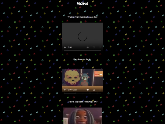 Videos screenshot