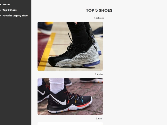 top5shoes screenshot