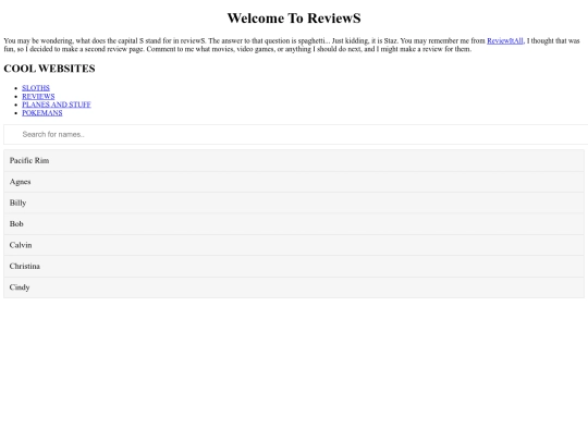 index screenshot