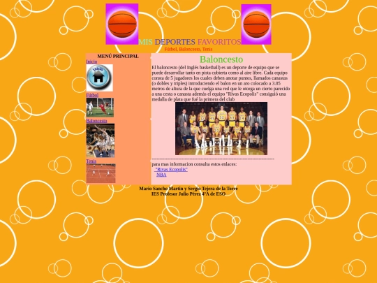 web deportes/Baloncesto screenshot
