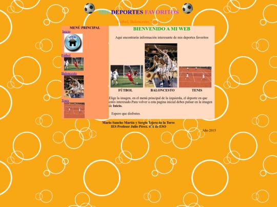 web deportes screenshot