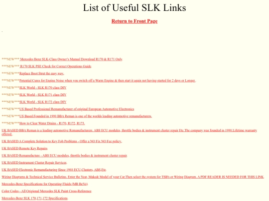 Links screenshot