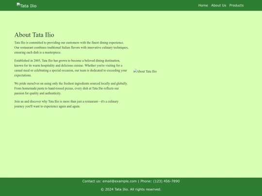 TataIlio/aboutpage screenshot