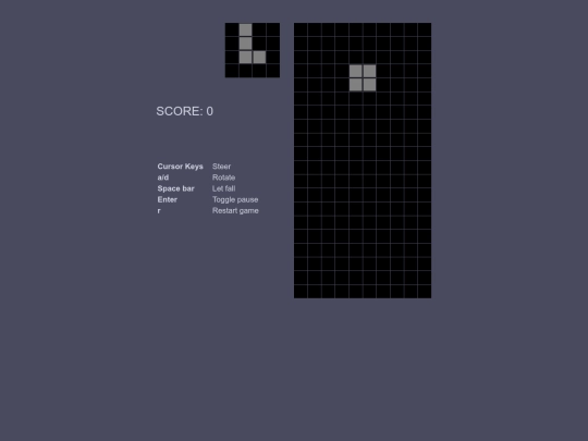 Tetris screenshot