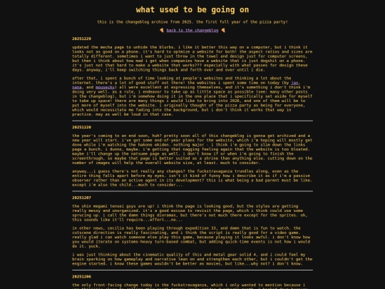 changelog-2025 screenshot