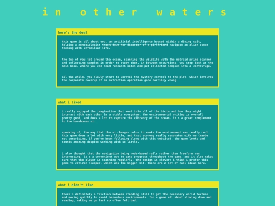 hamster-wheel/in-other-waters screenshot