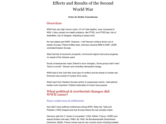 wwii-effects-results screenshot