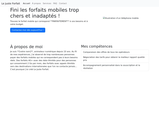 LeJusteForfait/apropos screenshot
