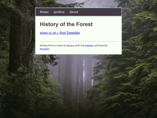 archive screenshot