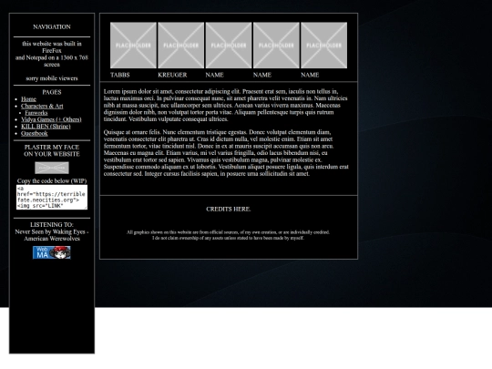 characterlist screenshot
