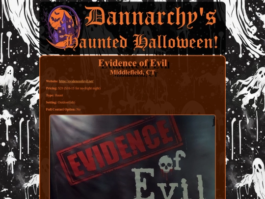 halloween/reviews/evidenceofevil screenshot