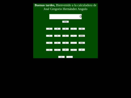 Calculadora screenshot