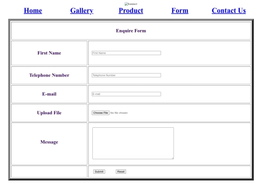 form screenshot