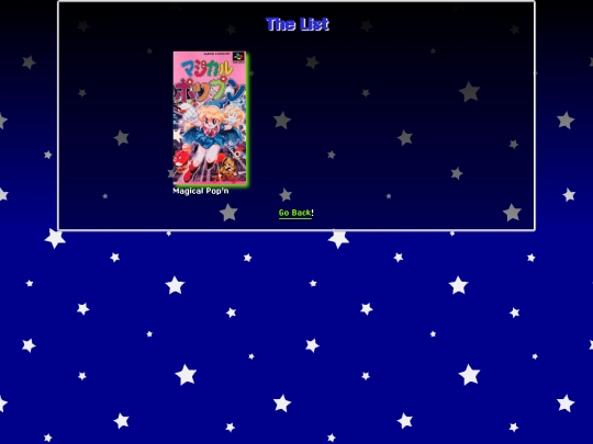list screenshot