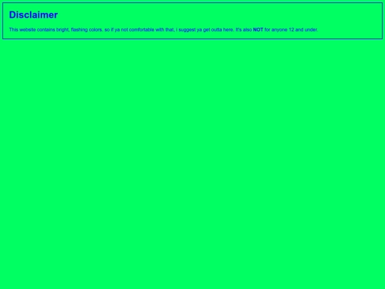 Disclaimer screenshot